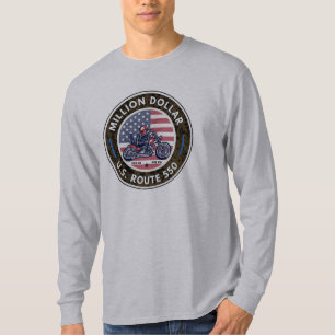 Miljondollarns motorcykel i resa t shirt