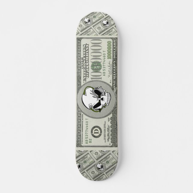 Miljoner dollar, doom mini skateboard bräda 18,7 cm (Framsida)