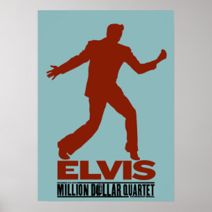 Miljoner dollar-kvartetten Elvis Poster