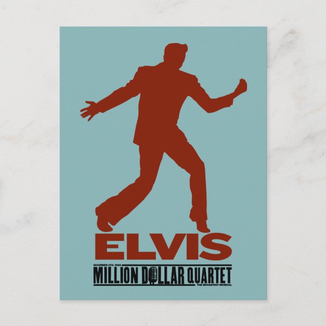 Miljoner dollar-kvartetten Elvis Vykort (Framsida)