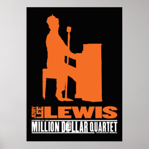 Miljoner dollar-kvartetten Lewis Poster
