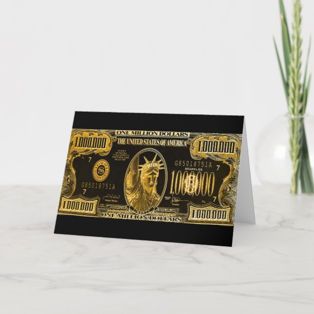 Miljoner dollar Önskemål Kort (Framsida)