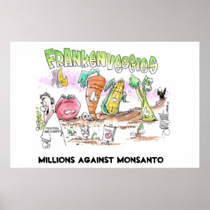 Miljoner mot Monsanto Franken Veggies Poster