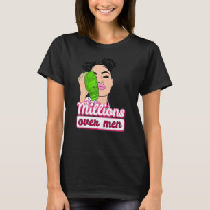 Miljoner över Dam Kärlek-pengar T Shirt