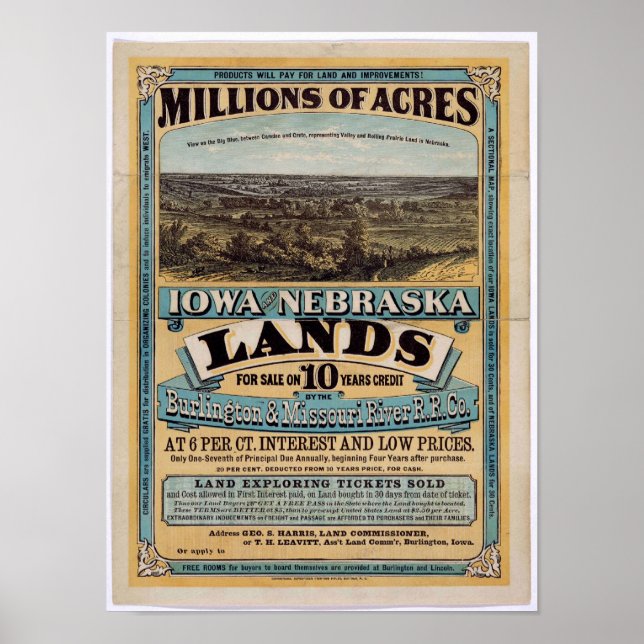 Miljontals Acres Poster (Framsidan)