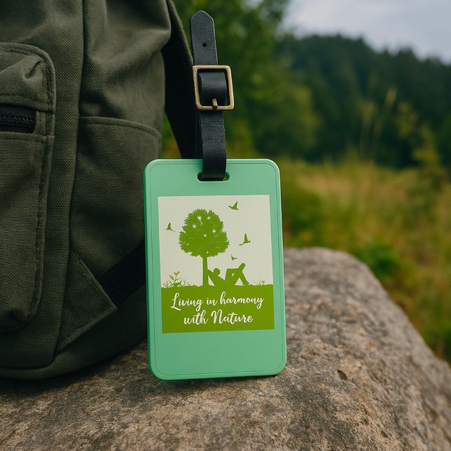 Miljöoffert i harmoni med naturen bagagebricka (Skapare uppladdad)