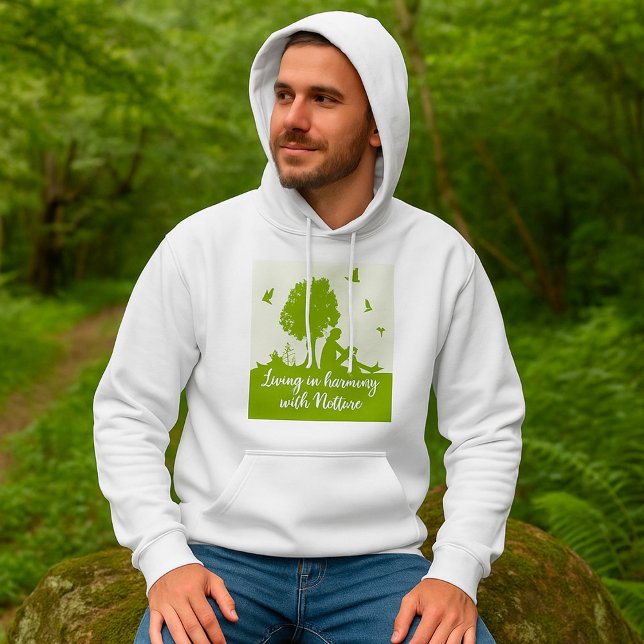 Miljöoffert i harmoni med naturen hoodie (Skapare uppladdad)