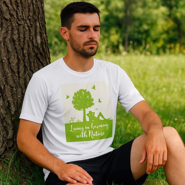 Miljöoffert i harmoni med naturen t shirt (Skapare uppladdad)