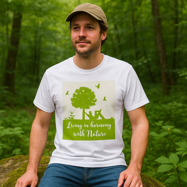 Miljöoffert i harmoni med naturen t shirt (Skapare uppladdad)