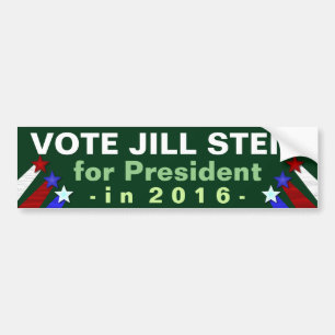 Miljöpartiet 2016 för Jill Stein presidentval Bildekal