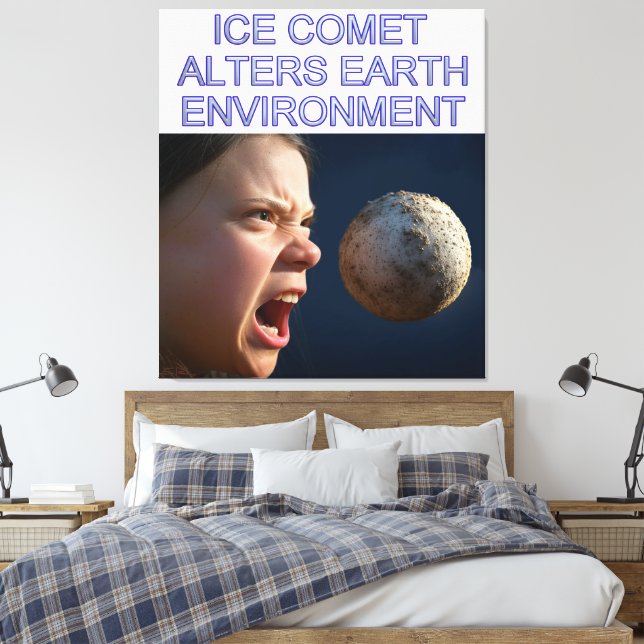Miljöpåverkan canvastryck (Insitu (sovrum))