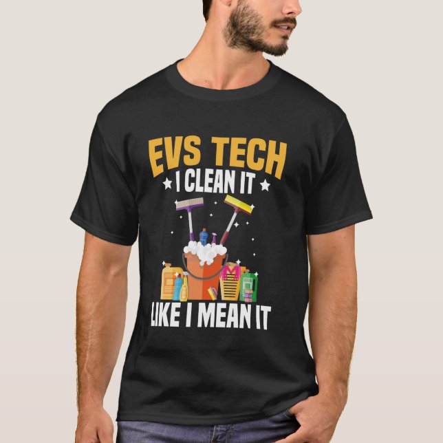 Miljöserviceoperatör EVS Tech EVS tekniker T Shirt (Framsida)