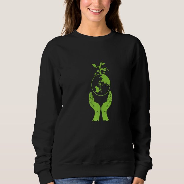 Miljöskydd Grön jord T Shirt (Framsida)