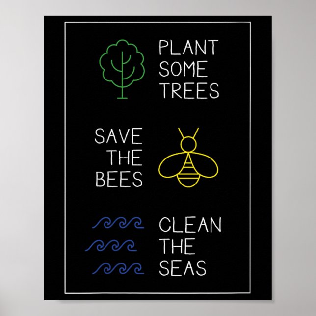 Miljöskydd Ordspråk, Plantera Träd, Spara Poster (Framsidan)