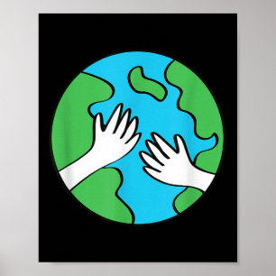 Miljöskydd på jorden Klimatkhan Poster