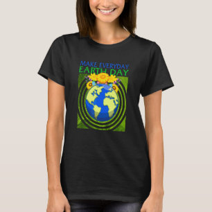 Miljöskydd på miljödagen Spara Flower Planet Prote T Shirt