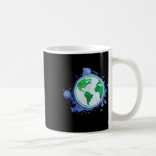 Miljöskydd Spara Jordens Planet Återvinning Kaffemugg