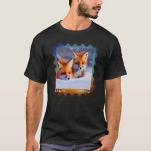 Miljöskyddet Frimärke Snö T Shirt