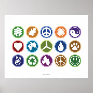 Miljösymboler Poster