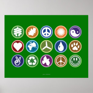 Miljösymboler Poster