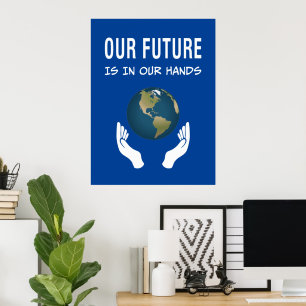 Miljötänkande vår framtid ligger i vår Händer-plan Poster