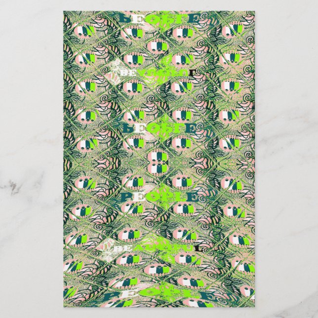 Miljövänlig Afrika Motif - Naturinspirerad afrikan Brevpapper (Framsida)