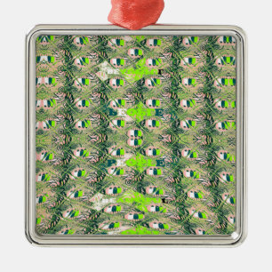 Miljövänlig Afrika Motif - Naturinspirerad afrikan Julgransprydnad Metall