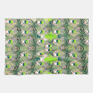 Miljövänlig Afrika Motif - Naturinspirerad afrikan Kökshandduk