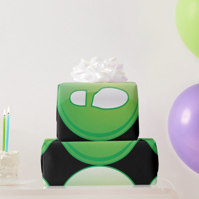 Miljövänlig Grön Fotavtryck Ikon Presentpapper (Skapare uppladdad)