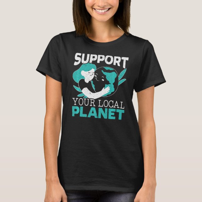 Miljövänlig naturåtervinning Mor Earth Da T Shirt (Framsida)