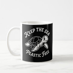 Miljövänlig Ocean Älskare Sköldpadda Havsliv Plast Kaffemugg