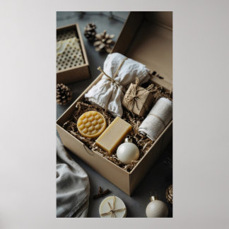 Miljövänlig presentlåda, handgjorda tvål, bivax poster