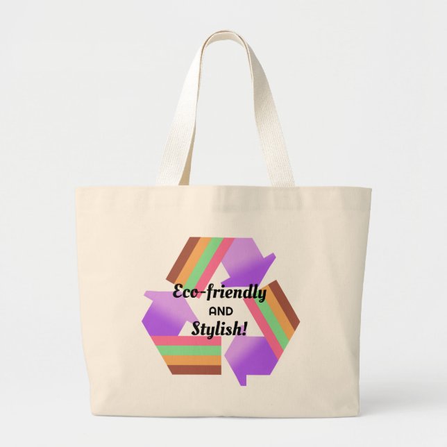 Miljövänlig Snyggt Tote Bag Jumbo Tygkasse (Framsidan)