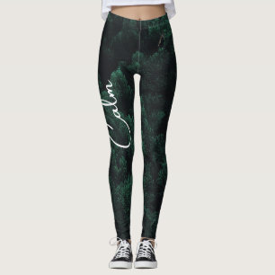 Miljövänliga, minimalistiska naturlaggar leggings