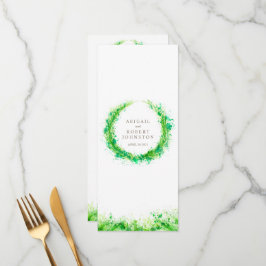 Miljövänliga vattenfärger på kranvatten meny