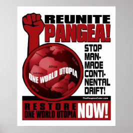 Miljövänlighet - Reunite Pangea!: Protest Poster