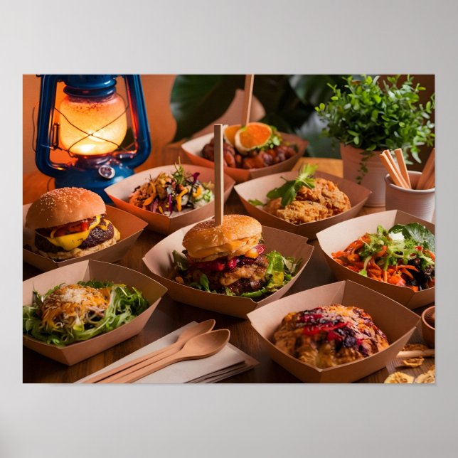 Miljövänligt foder för Takeaway Poster (Framsidan)