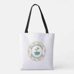 Miljövänligt Tote - "Harvest Kindness, Protect the Tygkasse
