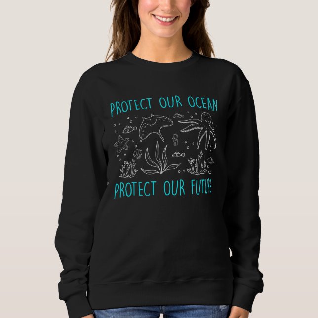 Miljövård Skydda vår havsmiljö T Shirt (Framsida)