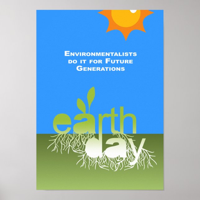 Miljövårdarna gör det för framtida generation poster (Framsidan)