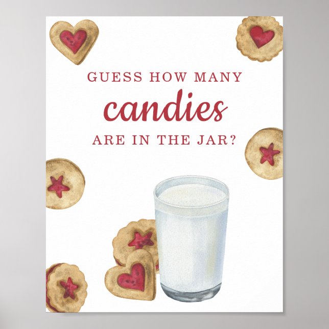 Milk and Cookies - Guess how many candies Poster (Framsidan)