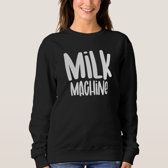 Milk Machine Breastfeeding Awareness Women Nursing T Shirt (Framsida)