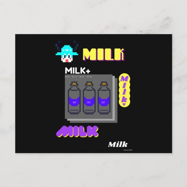 Milk party vykort (Framsida)