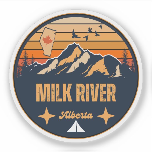 Milk River, Alberta Klistermärken (Framsida)