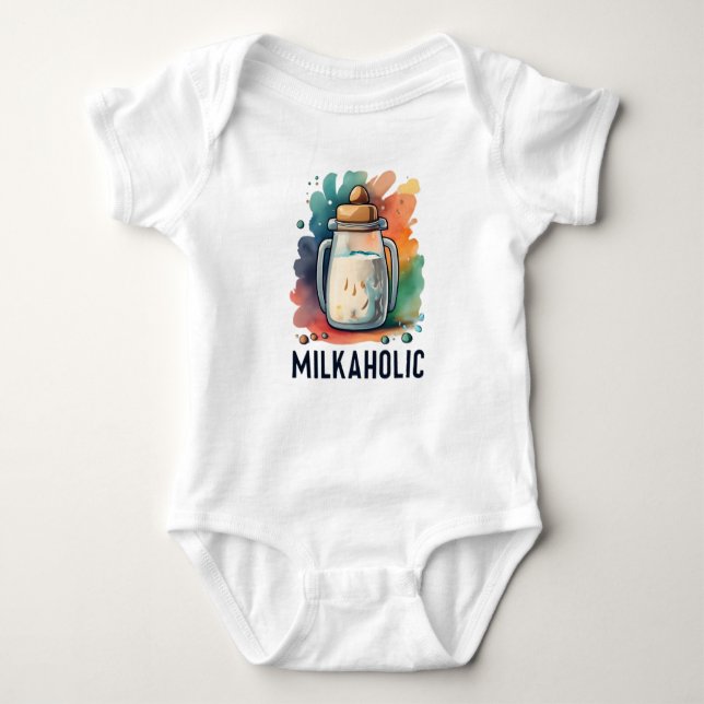 MilkaholFunny T Shirt (Framsida)