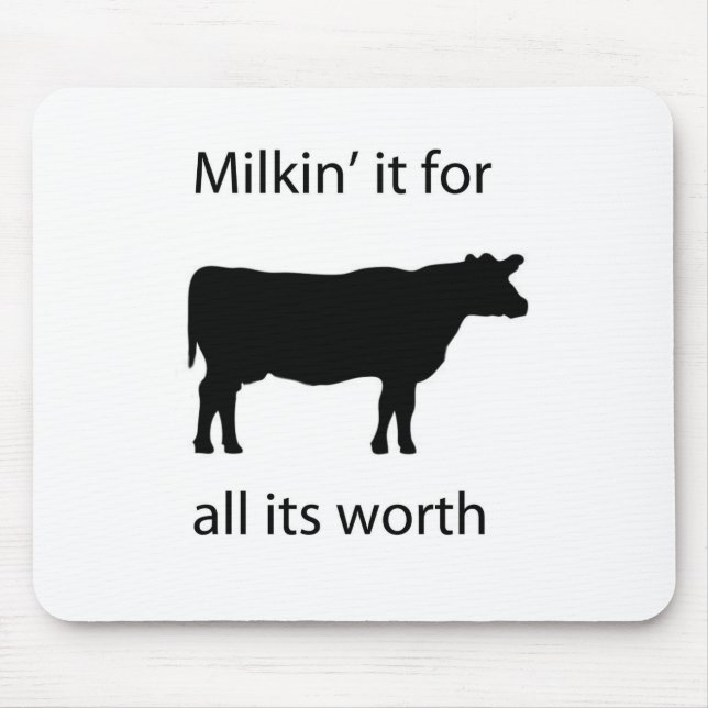 milkin är det för alla det värt musmatta (Framsidan)