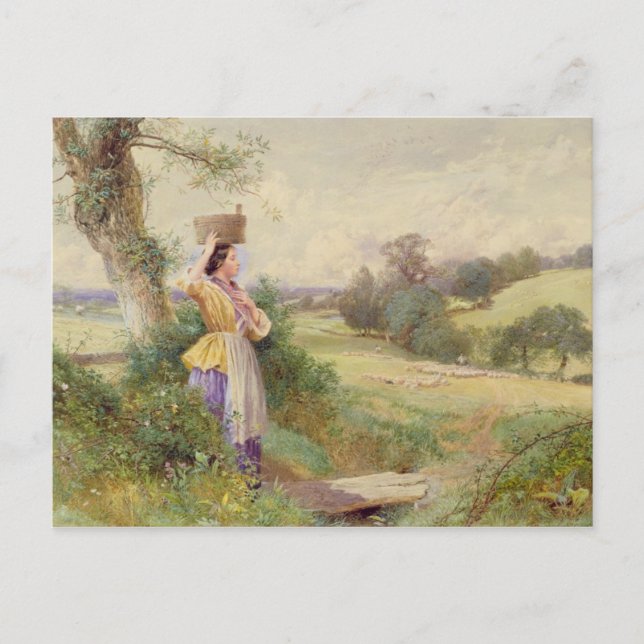Milkmaid 1860 vykort (Framsida)