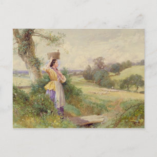 Milkmaid 1860 vykort