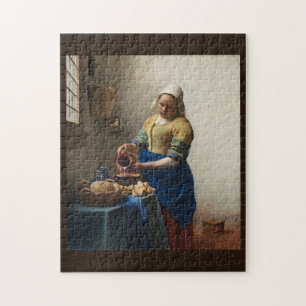 Milkmaid av Johannes Vermeer, c. 1660 Pussel