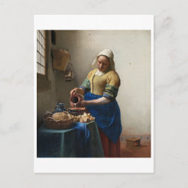 Milkmaid av Johannes Vermeer Vykort
